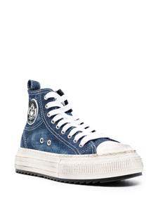 Dsquared2 Berlin lace-up denim sneakers - Blauw