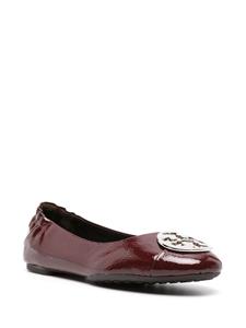 Tory Burch Claire leather ballerina shoes - Rood