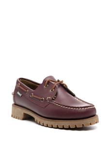 Sebago rope-detailed leather loafers - Rood