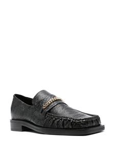 Martine Rose chain-detail leather loafers - Zwart