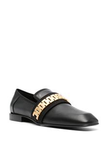 Victoria Beckham Mila chain-link leather loafers - Zwart