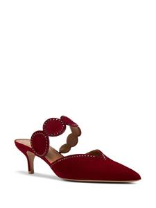 Malone Souliers Tibby 45mm pointed-toe mules - Rood
