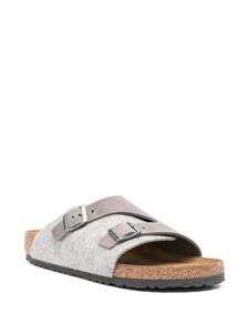 Birkenstock Zürich leather buckled sandals - Grijs