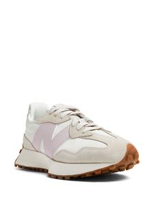 New Balance 327 low-top leather sneakers - Beige