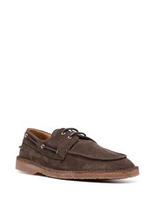 Buttero lace-up suede boat shoes - Bruin