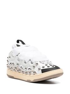 Lanvin Curb panelled leather sneakers - Wit