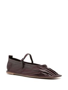 Hereu Dansa Supple leather ballerina shoes - Bruin