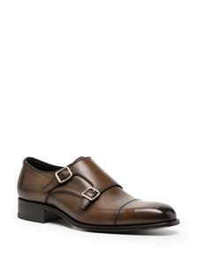 TOM FORD Elkan leather monk shoes - Bruin