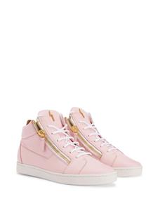 Giuseppe Zanotti Nicki leather skneakers - Roze
