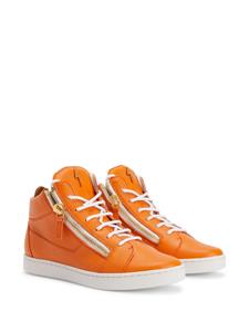 Giuseppe Zanotti Nicki leather sneakers - Oranje