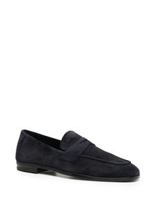 TOM FORD Sean penny-slot suede loafers - Blauw