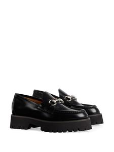 Gucci Horsebit-detail leather loafers - Zwart