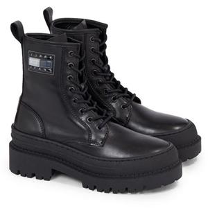 Tommy Jeans Schnürstiefelette "TJW FOXING LACE UP LEATHER BOOT"