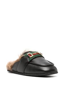 Gucci Leren slippers - Zwart