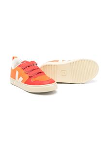 VEJA Kids V-10 Chromefree sneakers met klittenband - Oranje