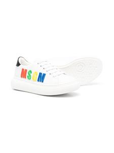 MSGM Kids Sneakers met geborduurd logo - Wit