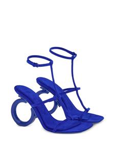 Ferragamo Elina sandalen met open neus - Blauw