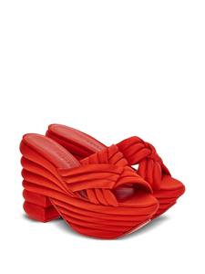 Ferragamo Gewatteerde sandalen - Rood