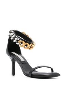 Stella McCartney Falabella sandalen met ketting - Zwart