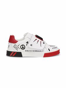 Dolce & Gabbana Kids Portofino low-top sneakers - Wit