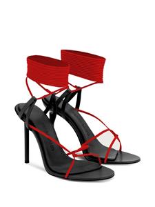Ferragamo Stiletto sandalen met bandjes - Zwart