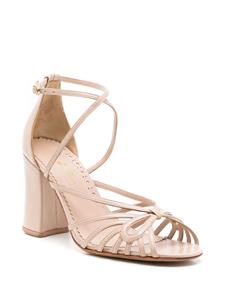 Sarah Chofakian Miuccia sandalen met strik - Beige