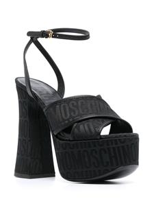 Moschino Sandalen met jacquard - Zwart