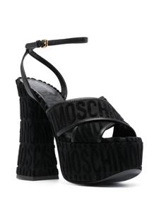 Moschino Sandalen met blokhak - Zwart