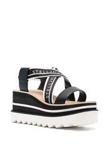 Stella McCartney Sneakelyse sandalen met plateauzool - Zwart