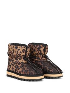 Dolce & Gabbana City enkellaarzen met luipaardprint - Bruin