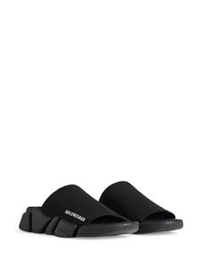 Balenciaga Speed 2.0 slippers met gesegmenteerde zool - Zwart