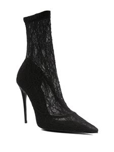 Dolce & Gabbana Laarzen met kant - Zwart