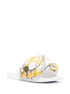 Versace Gewatteerde slippers - Wit