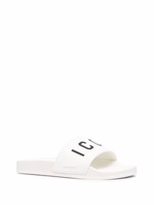 Dsquared2 Slippers met logoprint - Wit