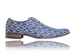 Lureaux Blue Breeze -  - Handgemaakte Nette Schoenen Voor Heren