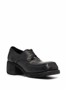 Guidi Oxford schoenen met vierkante neus - Zwart