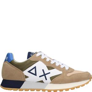 SUN68 Jaki Tricolors Sneaker Heren Groen/Blauw/Beige