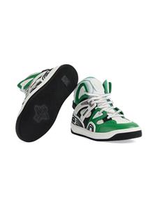 Gucci Kids Basket high-top sneakers - Groen