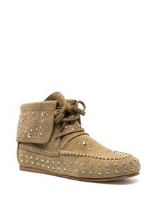 Zadig & Voltaire Santa Fe Flame suède laarzen - Groen