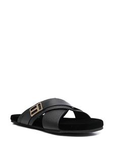 TOM FORD Sandalen met logoplakkaat - Zwart