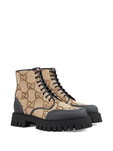 Gucci Combat boots met veters - Beige