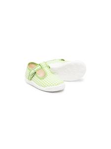 Pépé Kids Vichy schoenen met klittenband - Groen