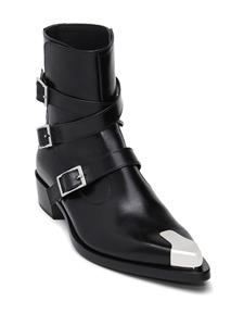 Alexander McQueen Punk laarzen met bandje - Zwart