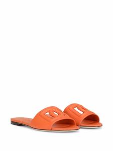 Dolce & Gabbana DG Millennials slippers met logo - Oranje