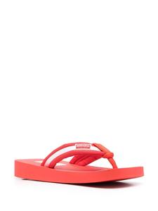 Kenzo Gestreepte teenslippers - Rood