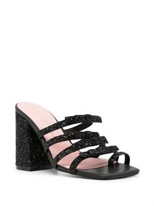 Macgraw Dorothy sandalen met glitter - Zwart