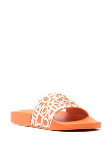Moncler Slippers met logo-reliëf - Oranje