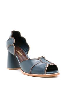 Sarah Chofakian Pattrice sandalen met gewelfde afwerking - Blauw