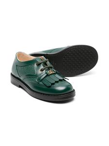 Gucci Kids Double G lace-up shoes - Groen