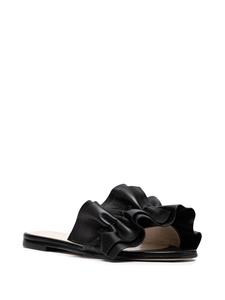 Fabiana Filippi Leren sandalen - Zwart
